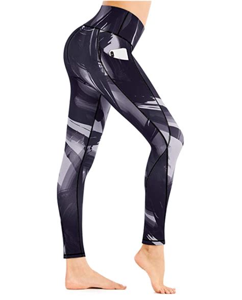 Ewedoos Printed Wide High Waisted Yoga Pants With Pockets Versatile