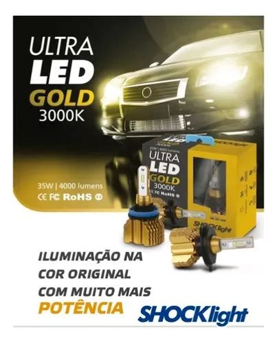 Kit L Mpada Ultraled Shocklight Gold Amarela K Lm H