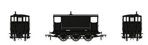 SECR 6 Wheel Brake Van No 80383 Engineers Black TierneyModelRailway