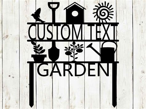 Custom Garden Sign Personalized Garden Sign Garden Stake Etsy