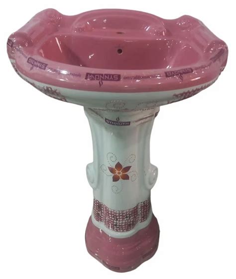 Ceramic Damru Set Washbasin Wash Basin Type Pedestal Basin Wash