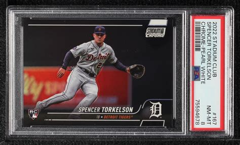 Topps Stadium Club Pearl White Chrome Refractor Spencer