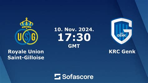 Royale Union Saint Gilloise Vs Krc Genk Live Score H H And Lineups