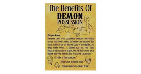 Demon Possession Postcard