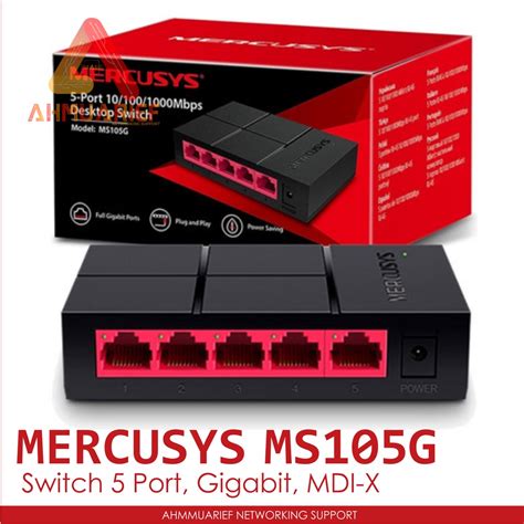 Mercusys Ms G Switch Hub Port Ethernet Unmanaged Desktop Switch