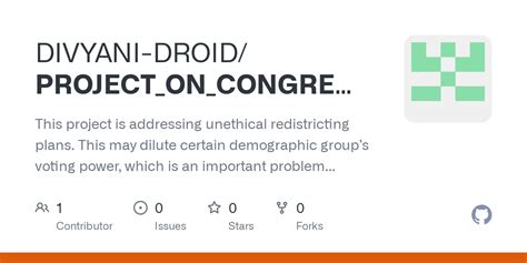 Github Divyani Droid Project On Congressional Redistricting Problem