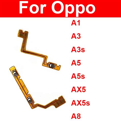 Power Volume Flex Cable For OPPO A1 A3 A3S A5 A5S AX5 AX5S A8 On OFF