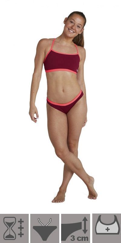 Speedo Two Piece Bikini For Women Endurance Piece Tieback