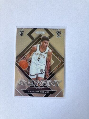 Panini Prizm Cameron Thomas Rookie Insert Emergent Brooklyn