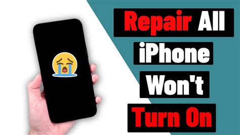 [2024] How To Repair Iphone Won T Turn On Iphone Cannot Turn On Fix 100 Youtube