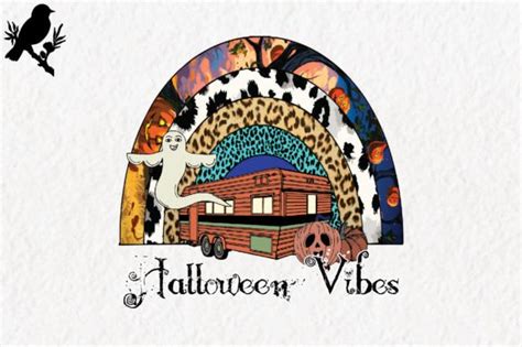 Rainbow Halloween Vibes Sublimation Graphic By AspireFhd Creative Fabrica