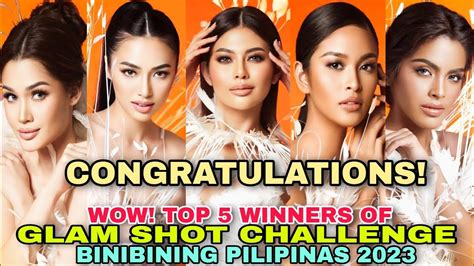 WOW CONGRATS NANLAMON SA GLAM SHOT CHALLENGE Of Binibining Pilipinas