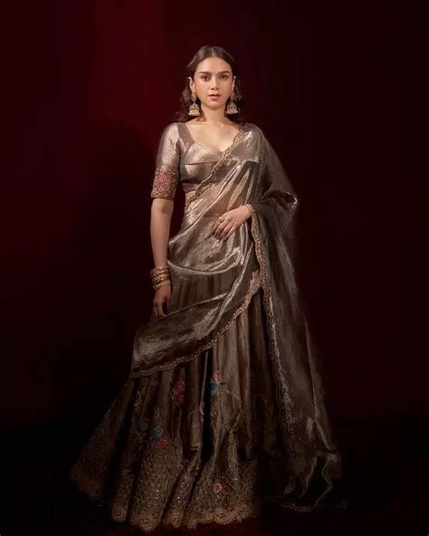 Aditi Rao Hydari Stuns In A Subtly Striking Designer Saree Aditi Rao