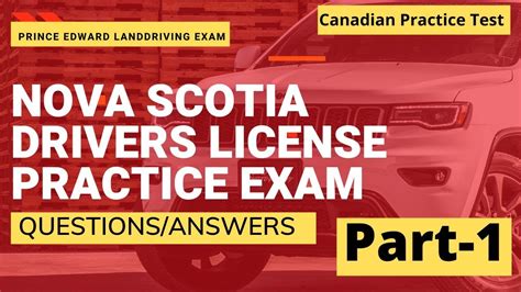 Nova Scotia Drivers License Practice Exam Mock Test 1 Nova Scotia