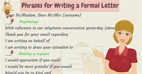 Useful Phrases And Vocabulary For Writing Letters In English