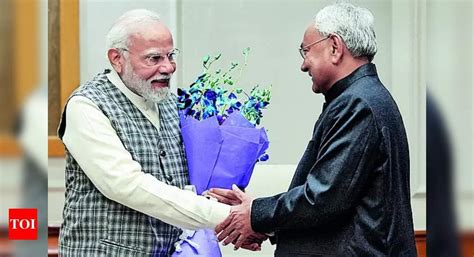 [in] Nitish Kumar Meets Pm Modi Says Will Never Leave Nda Again R Timesindiaauto