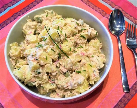 Salade De Pommes De Terre Au Thon Et Boursin De Les Papilles De Karen