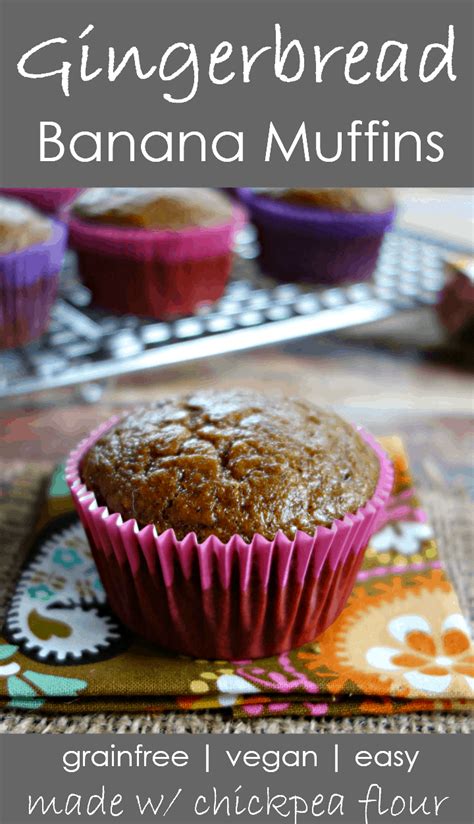 Gingerbread Chickpea Flour Muffins V No Grain Powerhungry®