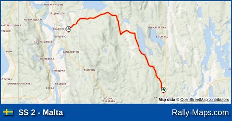 Ss 2 Malta Stage Map Swedish Rally 1996 Wrc 🌍 Rally