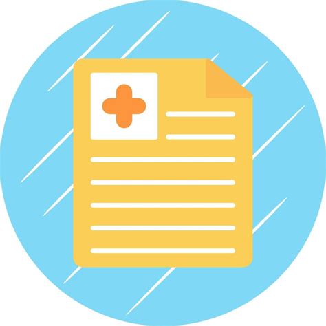 Document Flat Circle Icon Design Vector Art At Vecteezy