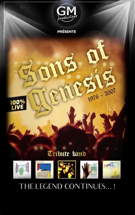 Sons Of Genesis Dates De Concerts