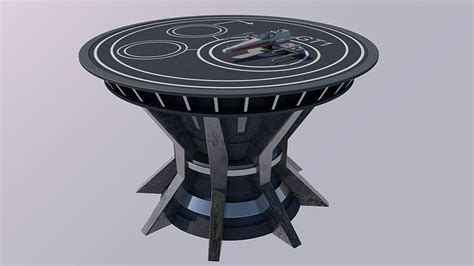 Sci Fi Landing Pad Platform D Model Cgtrader