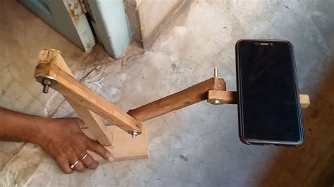 Diy Wooden Tripod Hack Wooden Homemade Mobile Stand How To Make