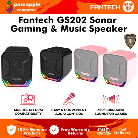 FANTECH SONAR GS202 Gaming Music Speakers Lazada