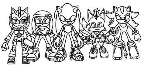 Coloriage Netflix Août 2023 Sonic Prime 1