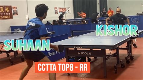 Suhaan 2225 Vs Kishor RAVI 1853 CCTTA Top 8 Open Round Robin