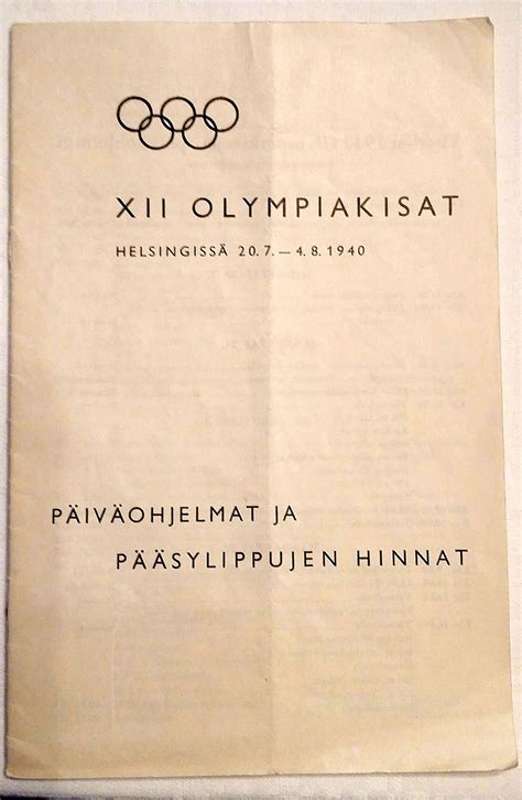 Tutustu 48 Imagen Suomen Olympialaiset 1940 Abzlocal Fi