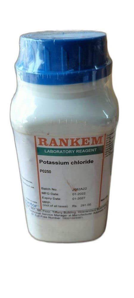 Kcl Potassium Chloride Powder For Laboratory Grade Standard Industrial Grade At Rs 235bottle