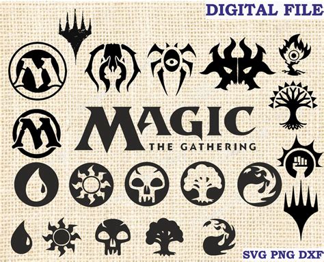 Mtg Bundle Pack Svg Magic The Gathering Cricut Bundle Mtg Mana Guilds