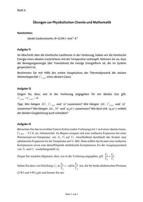 PCM WS21 22 Blatt 04 Blatt 4 Seite 1 von 1 Übungen zur Physikalischen