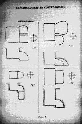Plano De Las Exploraciones En Coixtlahuaca Mediateca INAH