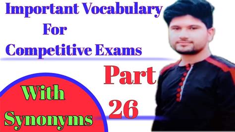 Important Vocabulary For Competative Exams Ppsc Bpsc Fpsc Css Tehsildar