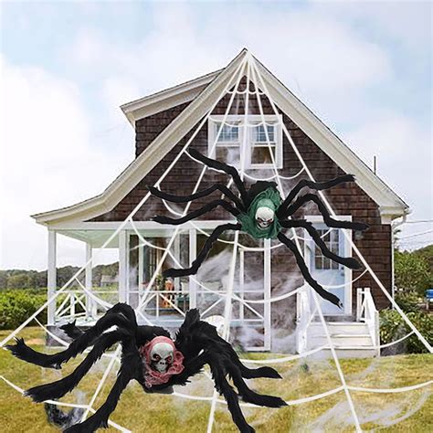 Cumka Halloween Decorations Spider Web Feet Giant Stretch