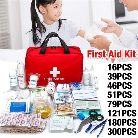 16pcs 300pcs Portable First Aid Kit Household Emergency Travel Outdoor