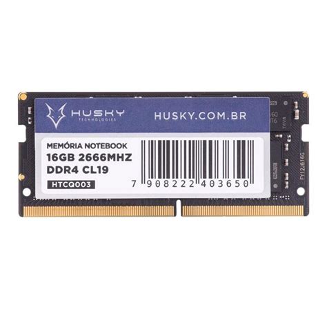 Memória Husky SODIMM 16GB 2666MHz DDR4 CL19 Para