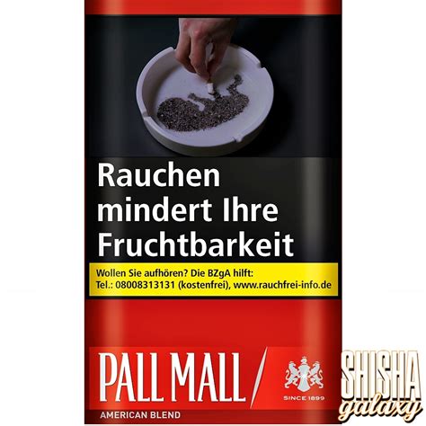 Pall Mall Rot Tabak Drehtabak Feinschnitttabak Pouch 30g