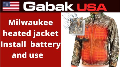 How To Install The Battery And Use The Milwaukee Heated Jacket Youtube