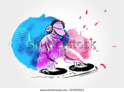 Vector Background Djs Stock Vector Royalty Free 324985823 Shutterstock