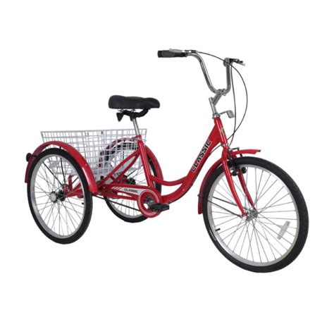 Buy Classic Adult Tricycle 24-inch - Red online for Kids