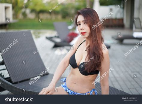 Beautiful Sexy Woman Bikini Dress Posing Stock Photo 1609846093 Shutterstock