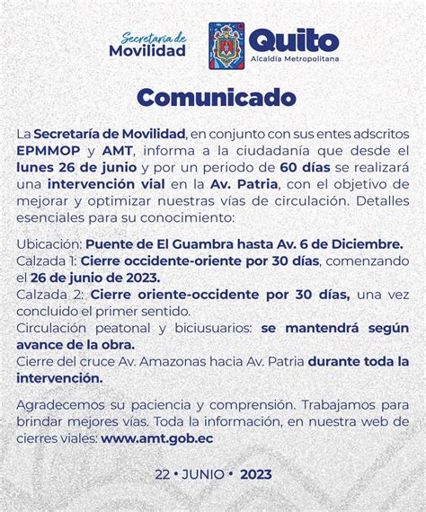 Sec Movilidad Quito On Twitter Quitoinforma La Secretar A De