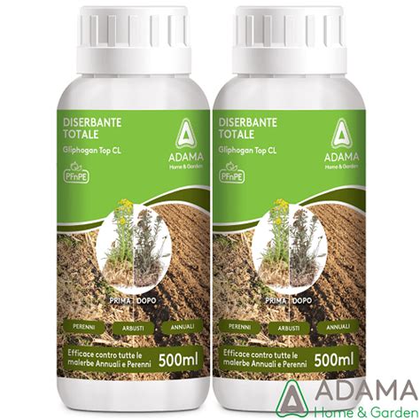 Adama Gliphogan DISERBANTE TOTALE ERBICIDA GLIFOSATE SISTEMICO 2x500 Ml