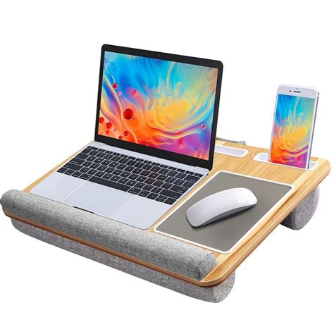 HUANUO Lap Desk – Fits up to 17 inches Laptop Desk, Built in Mouse Pad ...