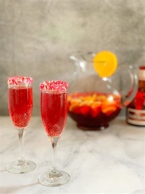 Sweet And Sparkling Punch An Easy Valentines Day Cocktail