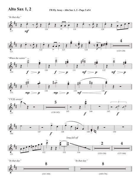 I Ll Fly Away Choral Anthem SATB Alto Sax Sheet Music PDF Semsen