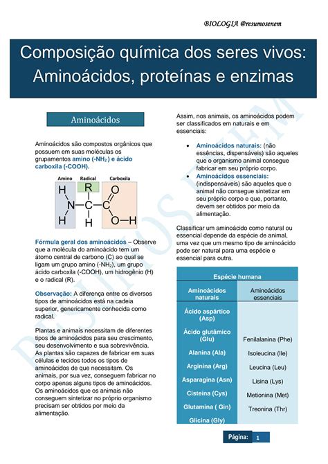 Solution Guia Completo Da Composi O Qu Mica Dos Seres Vivos